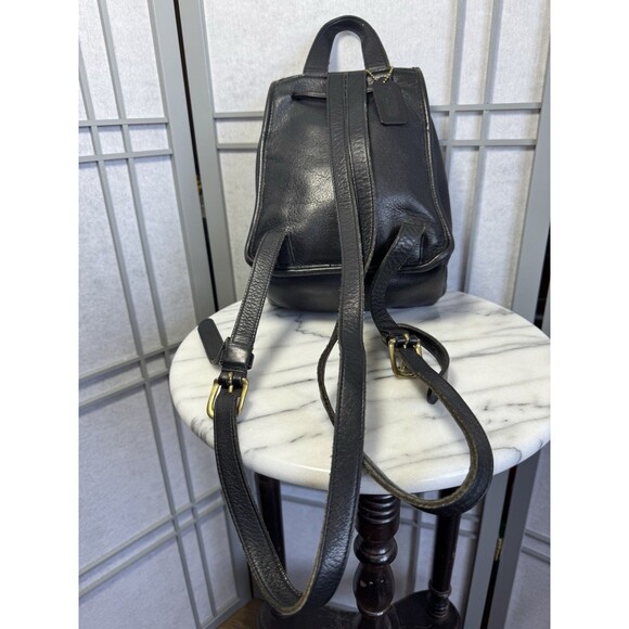 Vintage Coach Daypack 9960, Black Leather with Hangtag Backpack - Picture 5 of 13